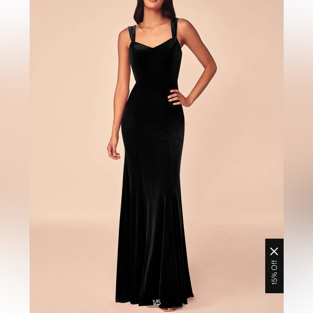 Azazie Black Evening Gown
